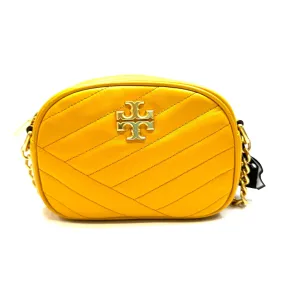 Tory Burch Mustard Yellow Leather Shoulder Bag