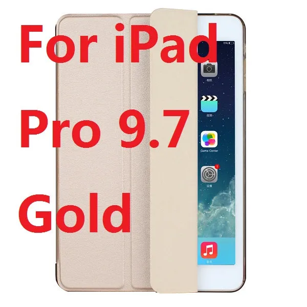 TPU Material Sleep Wake Up Support Design Holder Protective Cover Case for iPad Air 1 Air 2 Pro 9.7