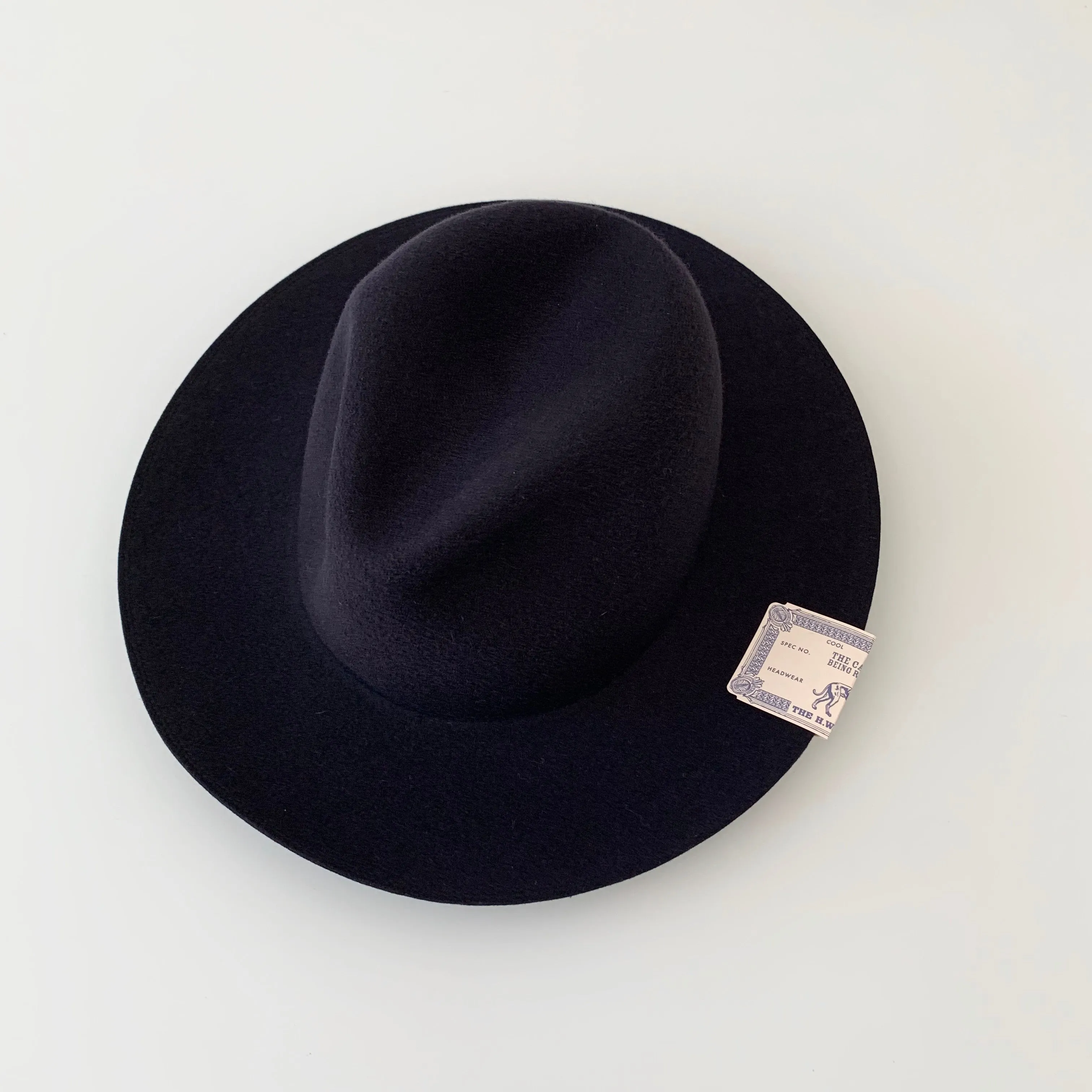 Travelers Hat in Navy Merino Wool Felt