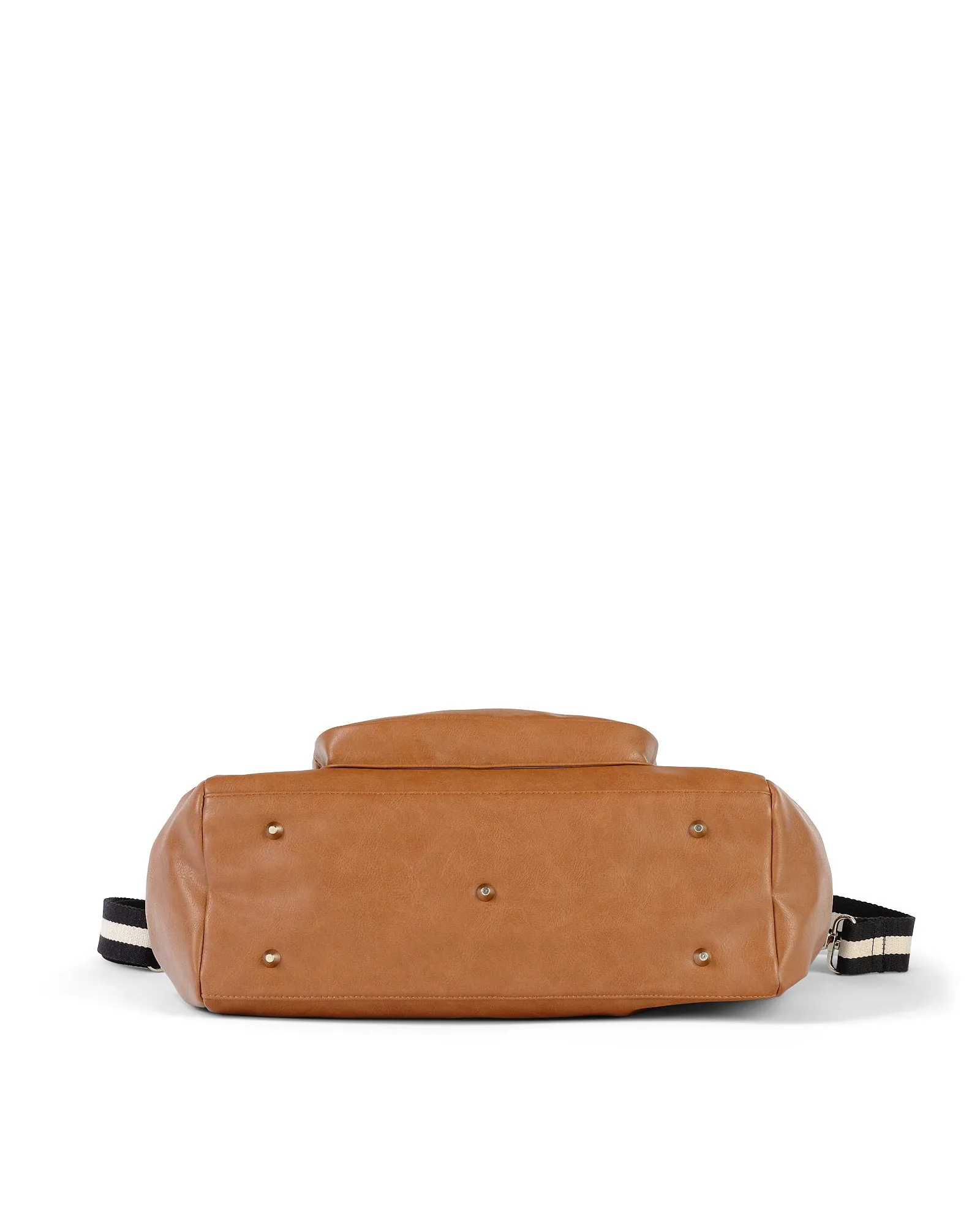 Triple Tote Nappy Bag - Tan Vegan Leather