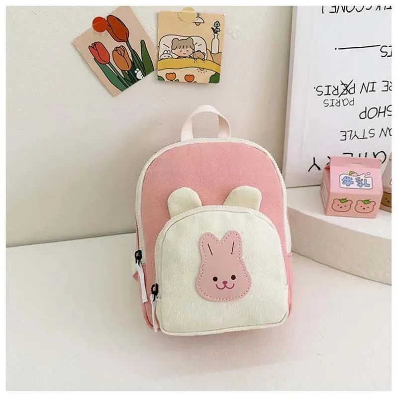 TSB79 Cool Backpacks For Children's Girls and Boys - Cartoon Bear Bunny Pattern