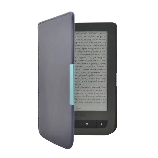 Ultra thin slim PU leather cover case for pocketbook touch lux 3 Ruby Red for pocketbook 614 plus pocketbook 615/625 ereader