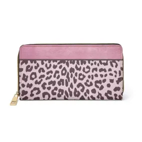 Uniquely You Womens Wallet - Zip Purse / Pink Leopard