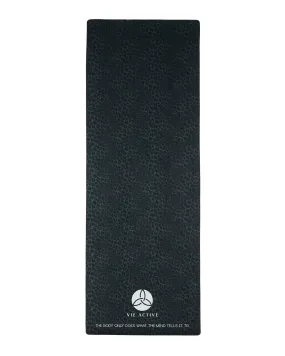 Vie Active Black Leopard Yoga Mat