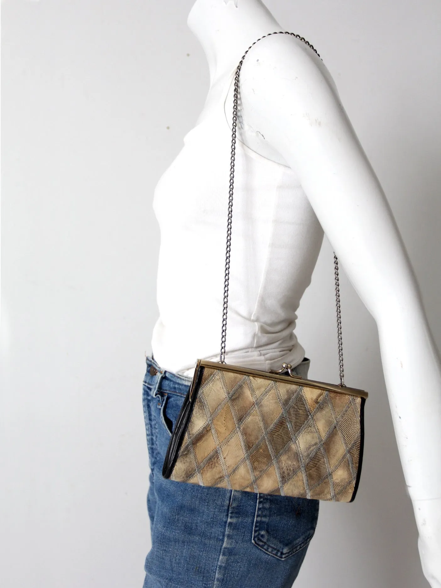 vintage snakeskin purse