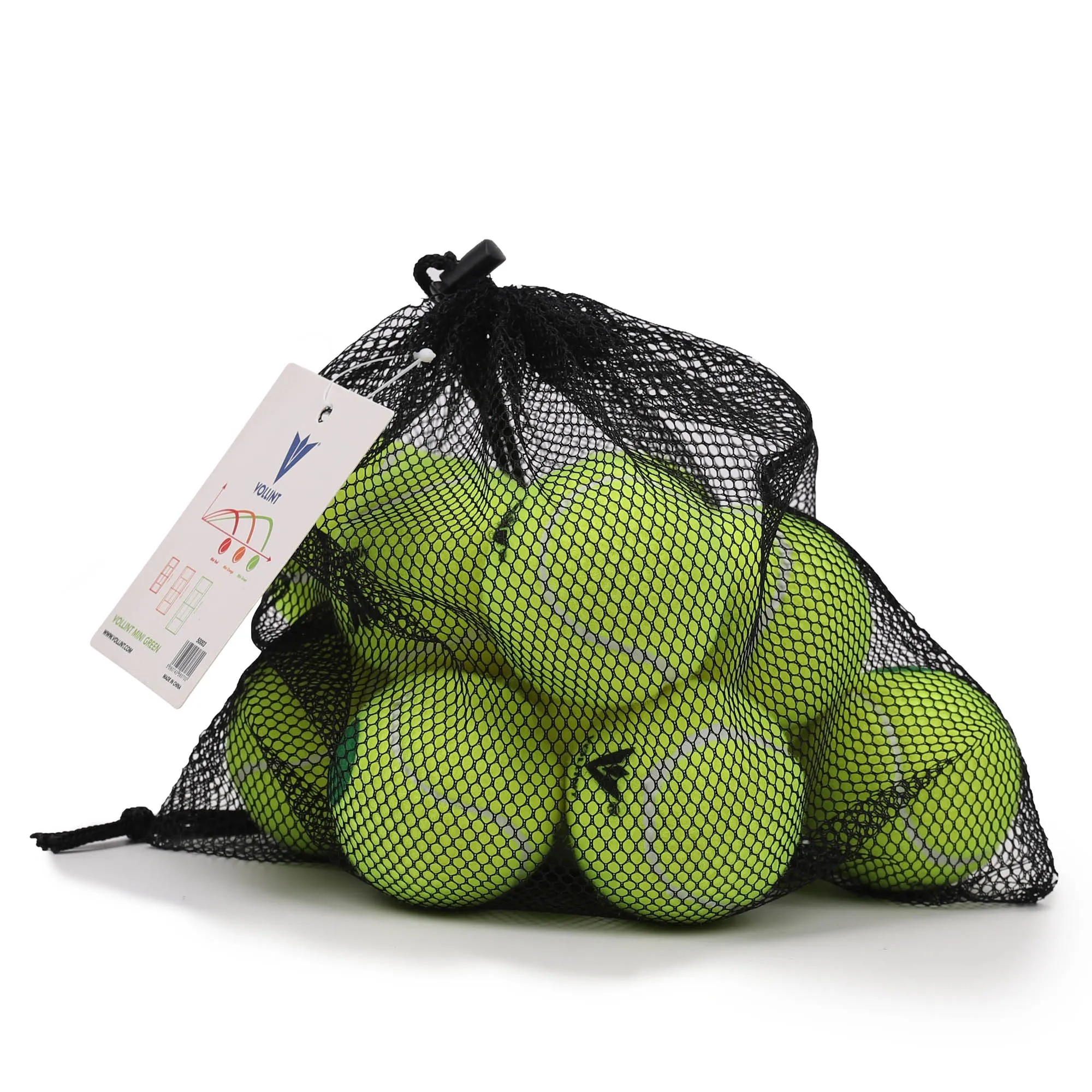 Vollint Mini Green Tennis Balls - 1 Dozen