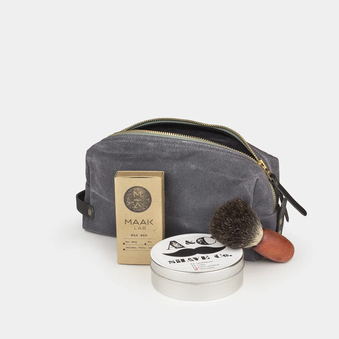 Waxed Canvas Dopp Kit