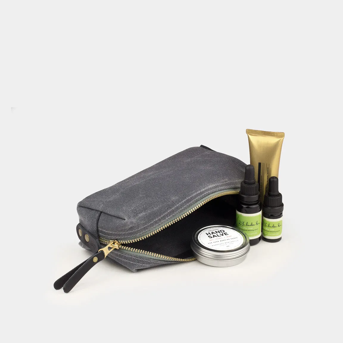 Waxed Canvas Dopp Kit