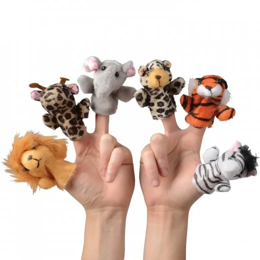 Wild Animal Finger Puppets (1 Dozen)