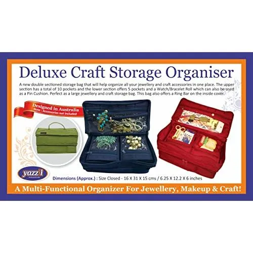 Yazzii Deluxe Craft Storage - Portable Storage Organizer